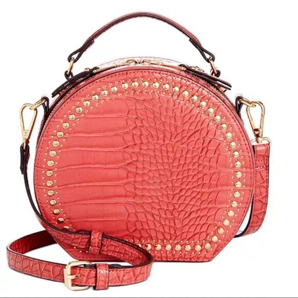 INC Pink Rilie Circle Top-Handle Crossbody Handbag - Picture 1 of 6